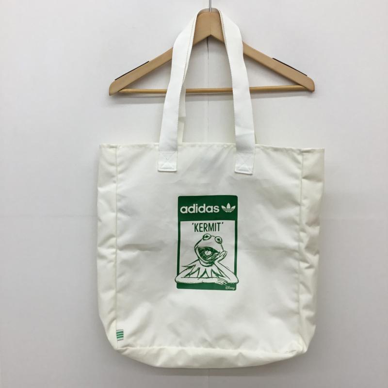 アディダス adidas トートバッグ トートバッグ ディズニー　Disney カーミット　KERMIT キャラクター 白 / ホワイト /  レディース USED 古着 中古 10133941