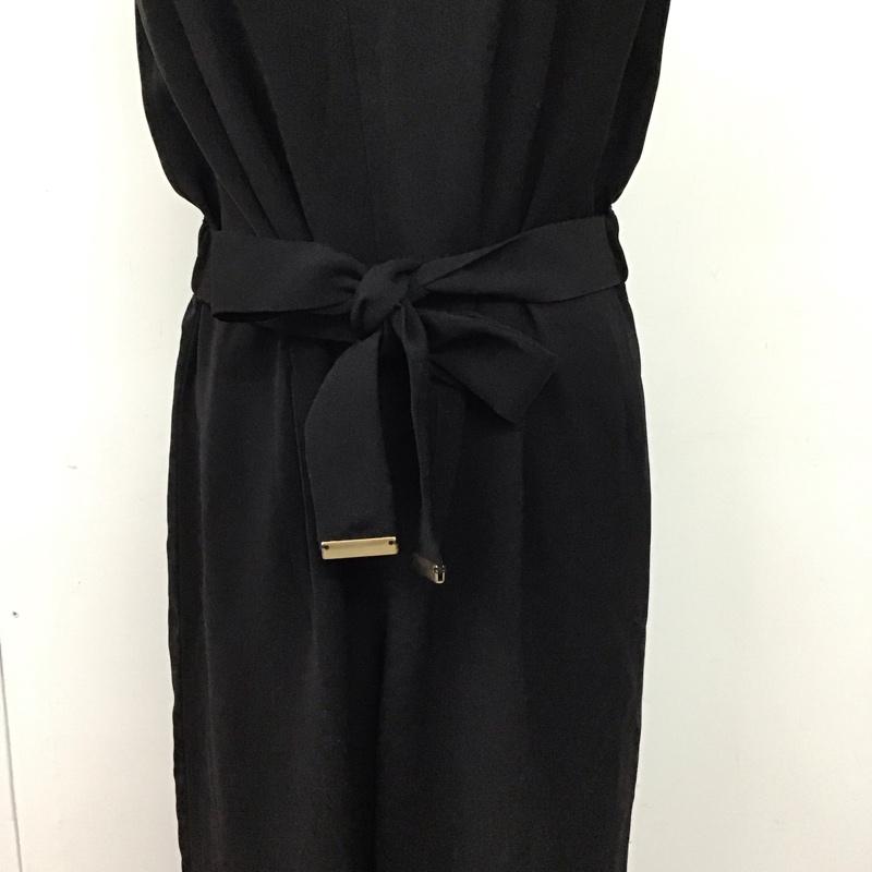 ザラベーシック ZARA BASIC ワンピース・ドレス・オールインワン ワンピース・ドレス・オールインワン オールインワン ノースリーブ ワイドパンツ S 無地 黒 / ブラック /  レディース USED 古着 中古 10149699