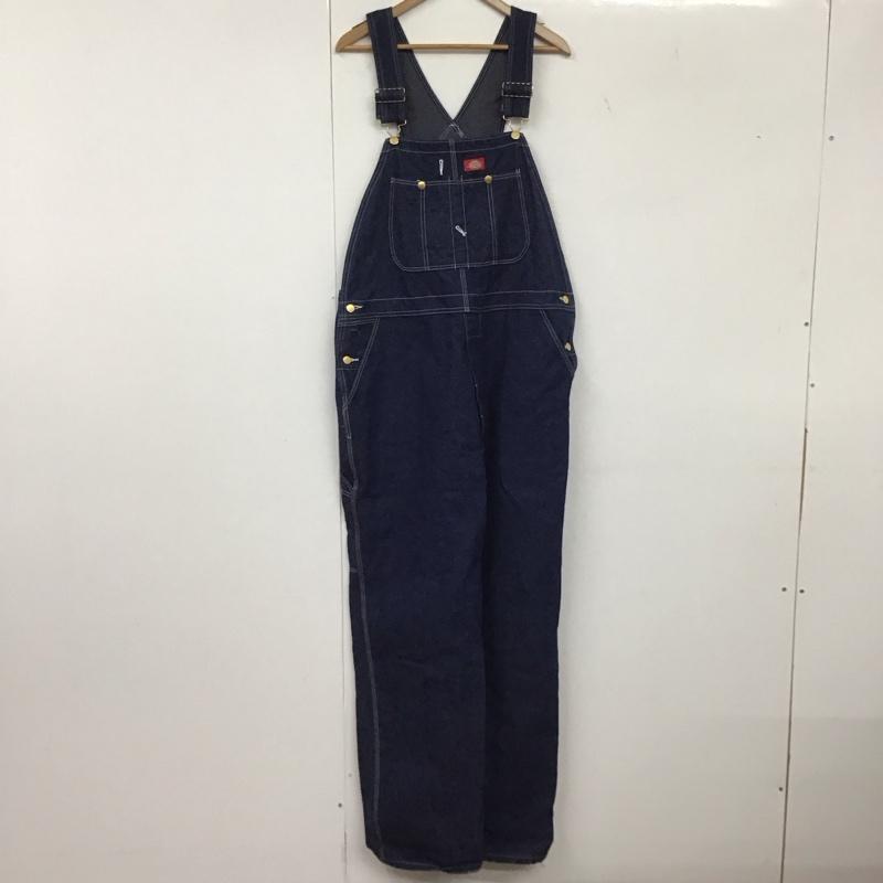 ディッキーズ Dickies サロペット・オーバーオール サロペット、オーバーオール ロゴ、文字 インディゴ / インディゴ /  メンズ USED 古着 中古 10137576
