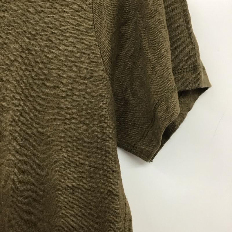 ザラ ZARA Tシャツ 半袖 M 無地 カーキ / カーキ /  レディース USED 古着 中古 10134267