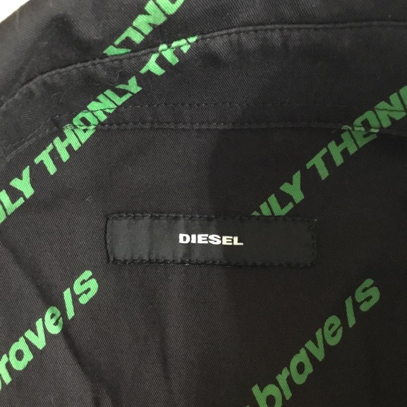 ディーゼル DIESEL シャツ、ブラウス 長袖 長袖シャツ カラーシャツ ポケットシャツ 長袖カットソー プリントシャツ L プリント 黒 / ブラック /  メンズ USED 古着 中古 10120800