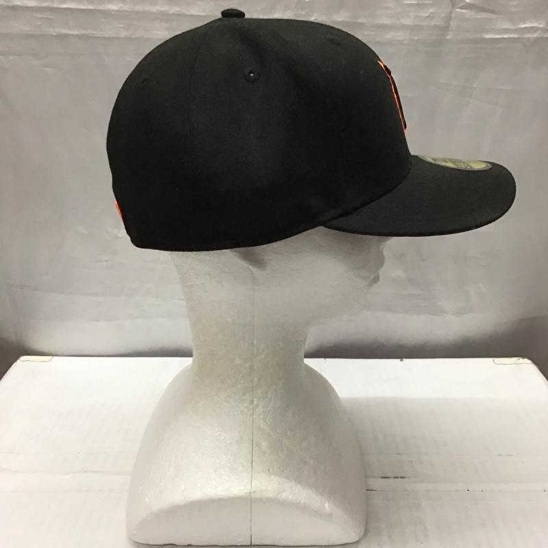 ニューエラ NEW ERA 帽子 キャップ 59FIFTY デトロイト タイガース 58.7cm ロゴ、文字 黒 / ブラック / X 橙 / オレンジ /  メンズ USED 古着 中古 10117960