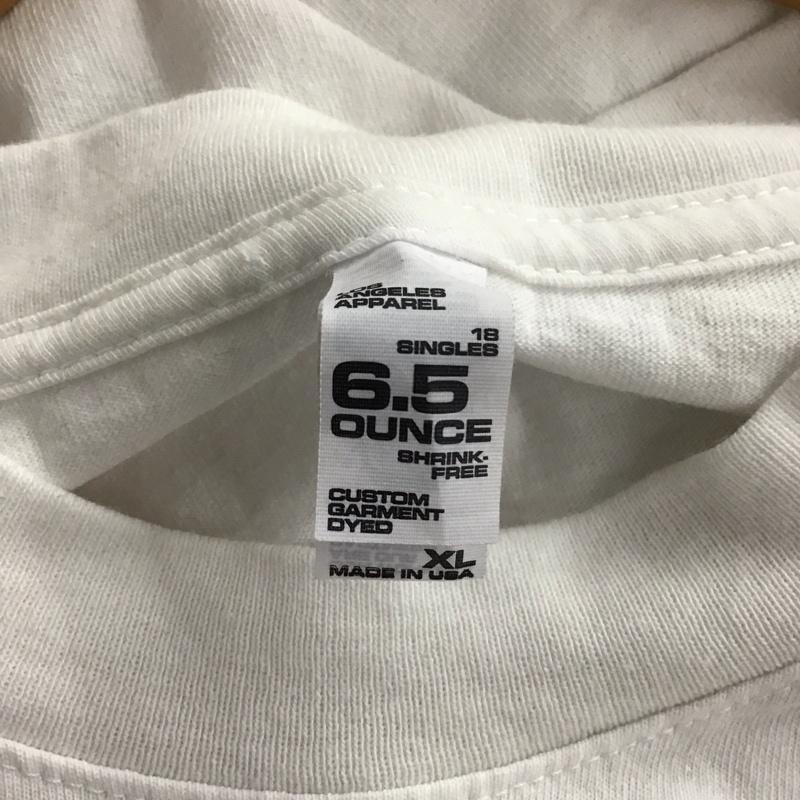 ロサンゼルスアパレル LOS ANGELES APPAREL カットソー 長袖 長袖カットソー 無地カットソー クルーネック XL 無地 白 / ホワイト /  メンズ USED 古着 中古 10149959