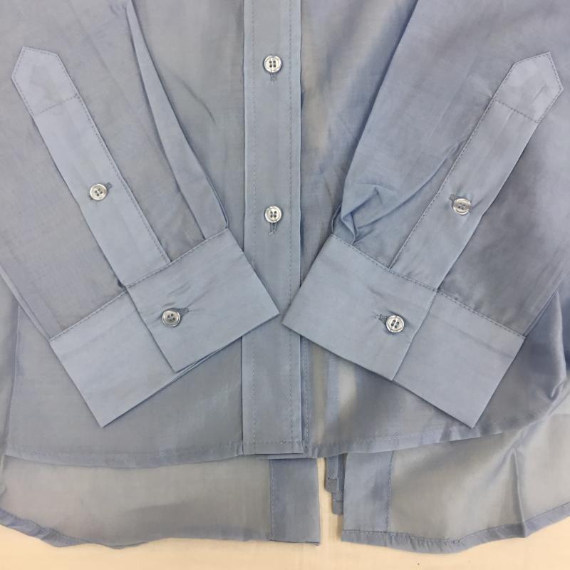 ダブルクローゼット w closet シャツ、ブラウス 長袖 360141 FREE 無地 水色 / ライトブルー /  レディース USED 古着 中古 10141334