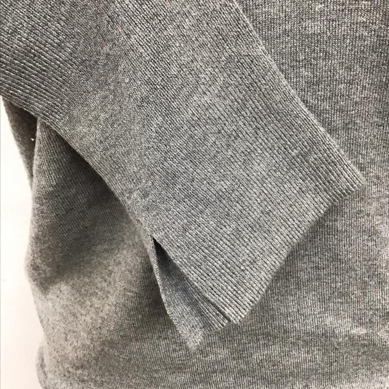 ザラ ZARA ニット、セーター 長袖 1509 125 803 Vネック S 無地 灰 / グレー /  レディース USED 古着 中古 10118467