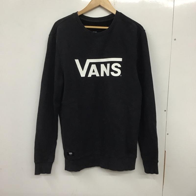 バンズ VANS トレーナー 長袖 長袖トレーナー スウェット クルーネック プルオーバー S ロゴ、文字 紺 / ネイビー /  メンズ USED 古着 中古 10140549