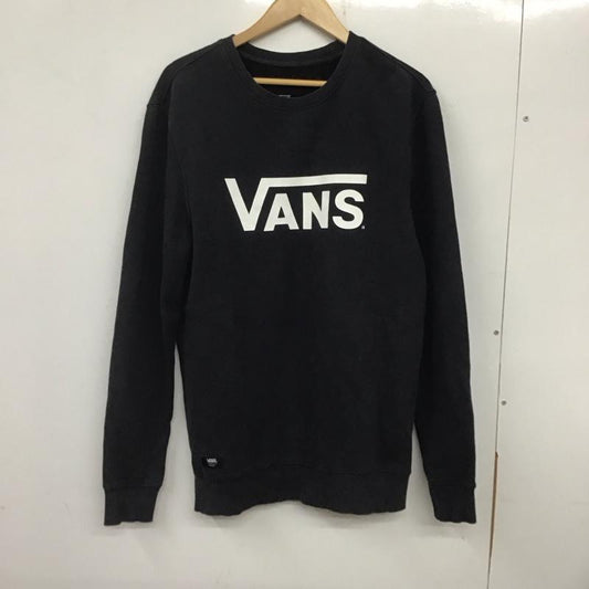 バンズ VANS トレーナー 長袖 長袖トレーナー スウェット クルーネック プルオーバー S ロゴ、文字 紺 / ネイビー /  メンズ USED 古着 中古 10140549