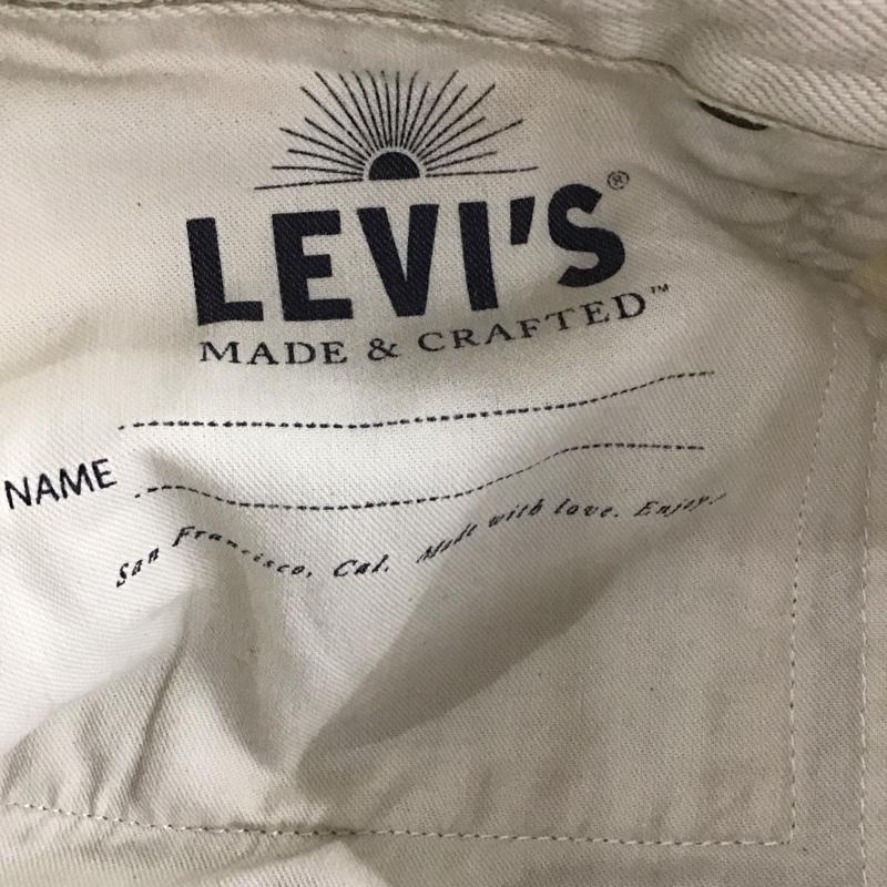 リーバイスメイドアンドクラフテッド Levi s Made & Crafted パンツ デニム、ジーンズ デニムパンツ ワイドパンツ カジュアルパンツ 27インチ 無地 白 / ホワイト /  メンズ USED 古着 中古 10143196