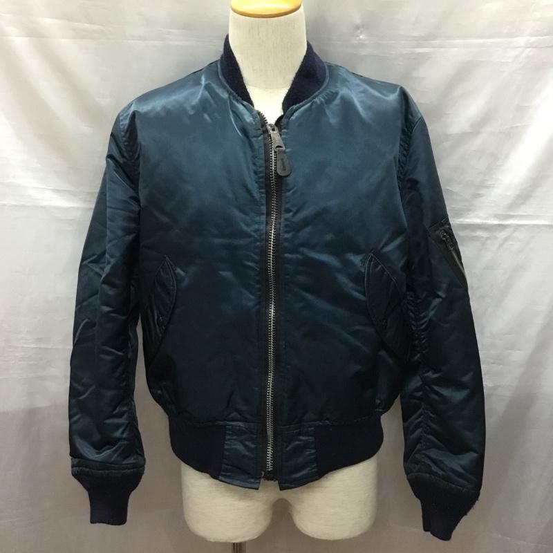 コリンズ CORINTH MFG CO ジャケット、上着 フライトジャケット AF601-287-1476 MA-1ジャケット リバーシブル M 無地 紺 / ネイビー /  メンズ USED 古着 中古 10121276