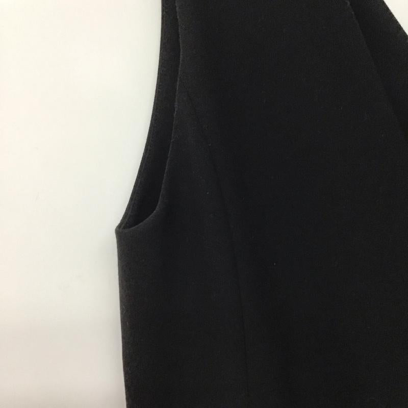 スピック＆スパン Spick & Span ワンピース ロングスカート 20-040-200-3143-4-0 ダブルクロスVネックワンピース 38 無地 黒 / ブラック /  レディース USED 古着 中古 10142237