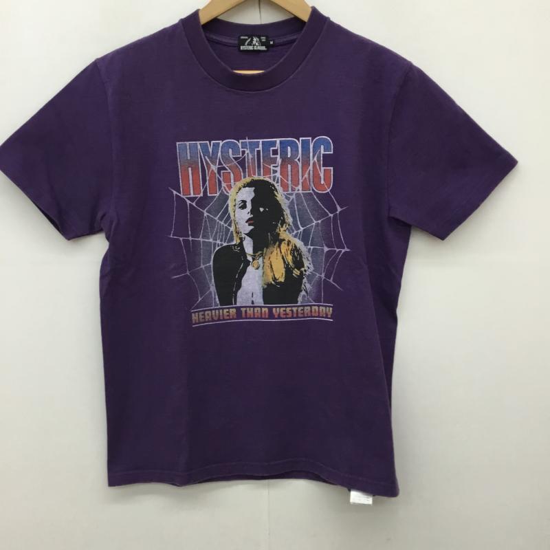 ヒステリックグラマー HYSTERIC GLAMOUR Tシャツ 半袖 M ロゴ、文字 紫 / パープル /  メンズ USED 古着 中古 10145805