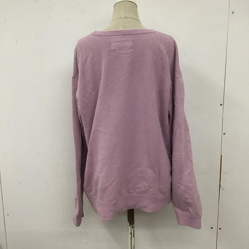 ピンクハウス PINK HOUSE トレーナー 長袖 長袖トレーナー スウェット クルーネック リブスウェットカットソー L ロゴ、文字 紫 / パープル /  レディース USED 古着 中古 10123732
