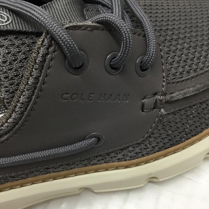 コールハーン COLE HAAN カジュアルシューズ カジュアルシューズ C35978 4ゼログランド レガッタ ボートシューズ 8.5Ｍ US：8.5 ロゴ、文字 灰 / グレー / X 茶 / ブラウン /  メンズ USED 古着 中古 10106256