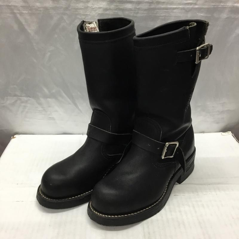 チペワ Chippewa ブーツ エンジニアブーツ 27863 ENGINEER BOO 11インチエンジニアブーツ 5E ロゴ、文字 黒 / ブラック /  レディース USED 古着 中古 10120729