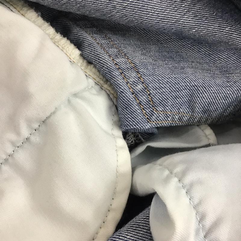 マウジー MOUSSY パンツ デニム、ジーンズ 010FSA11-0500-1 COTTON LINEN WIDE STRAIGHT 無地 青 / ブルー /  レディース USED 古着 中古 10112975
