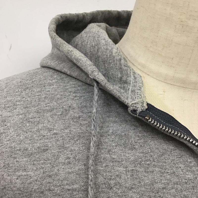 カーハート Carhartt パーカー 長袖 ジップアップパーカー 長袖パーカー フード付きパーカー ロゴ、文字 灰 / グレー /  メンズ USED 古着 中古 10115614