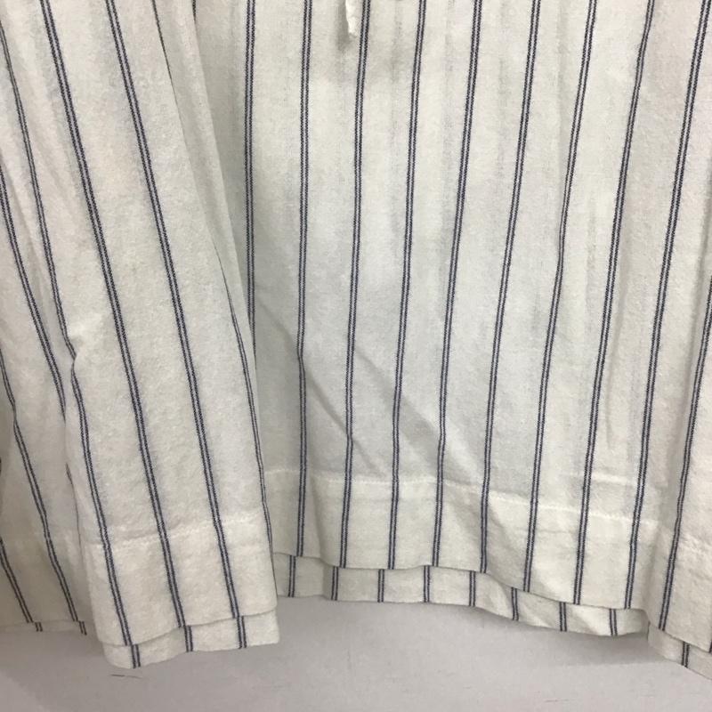 スタディオクリップ studio CLIP シャツ、ブラウス 長袖 L ストライプ 白 / ホワイト /  レディース USED 古着 中古 10147843