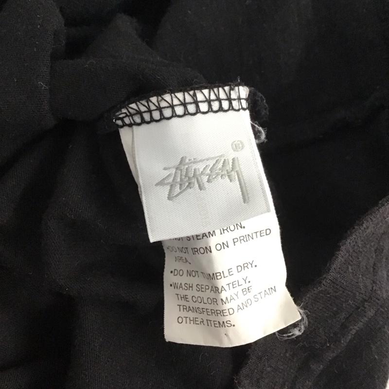 ステューシー STUSSY Tシャツ 半袖 半袖カットソー プリントTシャツ クルーネックカットソー M プリント 黒 / ブラック /  メンズ USED 古着 中古 10146751