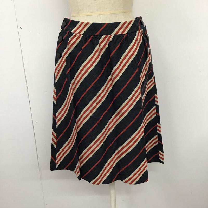 バーバリーブルーレーベル BURBERRY BLUE LABEL スカート ひざ丈スカート ひざ丈スカート タイトスカート カジュアルスカート 36 プリント マルチカラー / マルチカラー /  レディース USED 古着 中古 10114933