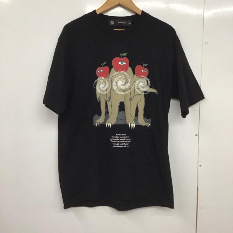 ジーユー GU Tシャツ 半袖 341-351036 グラフィックプリントTシャツ 半袖カットソー S プリント 黒 / ブラック /  メンズ USED 古着 中古 10148830