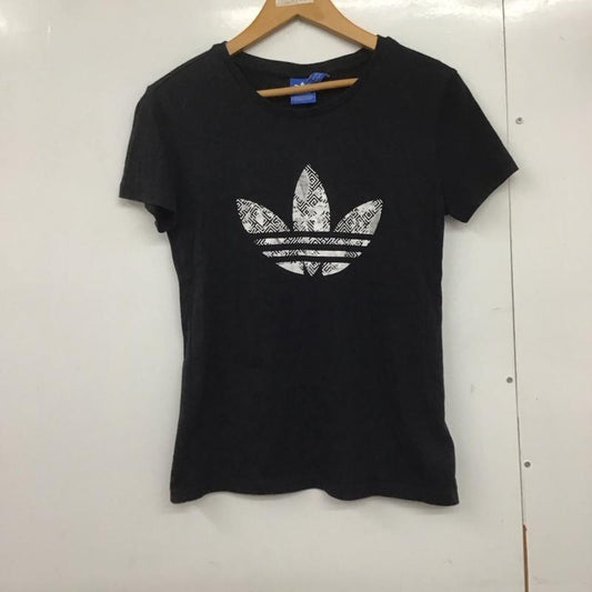 アディダス adidas Tシャツ 半袖 プリント 黒 / ブラック /  レディース USED 古着 中古 10144585