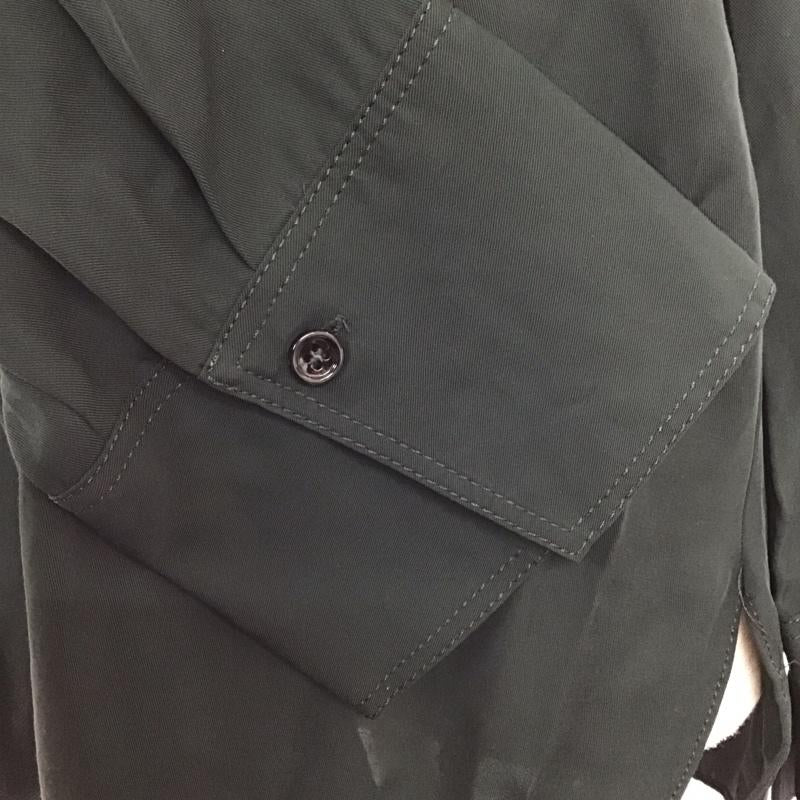 ザラ ZARA シャツ、ブラウス 長袖 9479 257 529 スキッパーシャツ S 無地 黒 / ブラック /  レディース USED 古着 中古 10120058