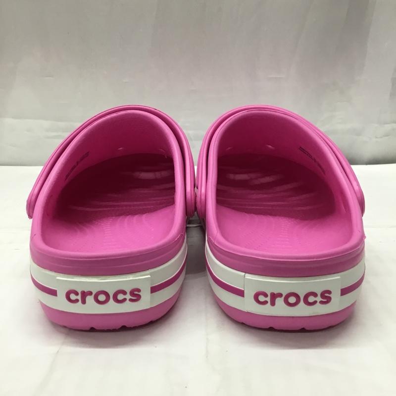 クロックス crocs シューズ シューズ 204537-6U9 Crocband Clog K 20cm キッズ サンダル 20.0cm ロゴ、文字 桃 / ピンク /  ガールズ USED 古着 中古 10110665