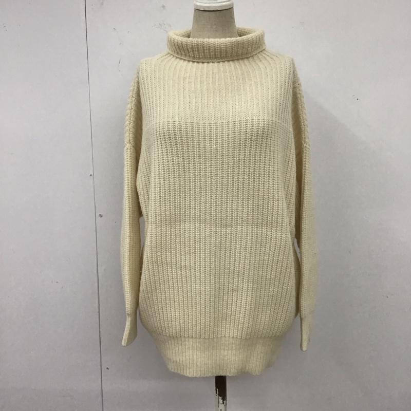 マカフィー MACPHEE ニット、セーター 長袖 1 無地 白 / ホワイト /  レディース USED 古着 中古 10121723