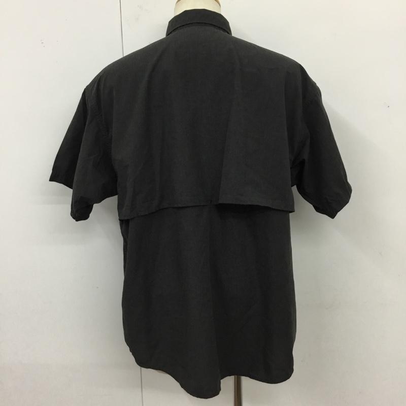 ザノースフェイス THE NORTH FACE シャツ、ブラウス 半袖 nt3320n Polyester Linen Field H/S Shirt M 無地 黒 / ブラック /  メンズ USED 古着 中古 10119859