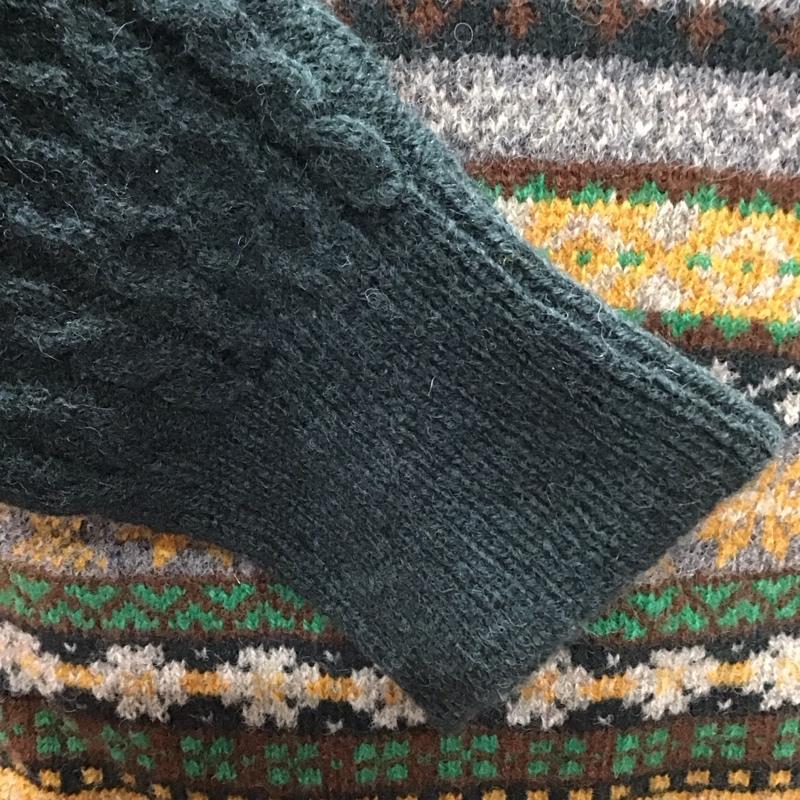 ジム gim ニット、セーター 長袖 長袖ニットカットソー ニット セーター クルーネックニット M 総柄 マルチカラー / マルチカラー /  メンズ USED 古着 中古 10113243