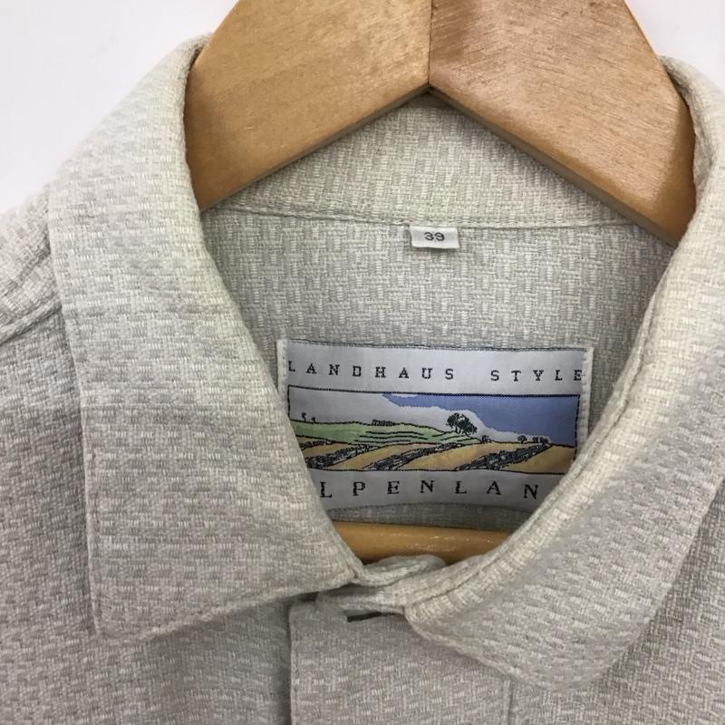 古着 USED シャツ、ブラウス 長袖 長袖シャツ 無地シャツ カラーシャツ 古着 無地 ベージュ / ベージュ /  メンズ USED 古着 中古 10136713