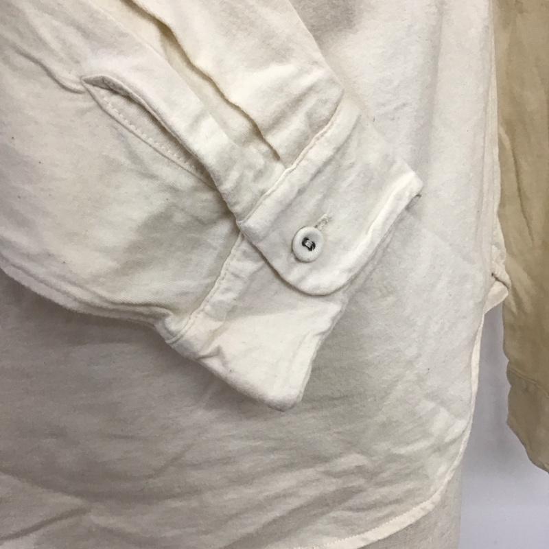 クオドロ quadro シャツ、ブラウス 長袖 バンドカラー コットン プルオーバー カットソー 2 無地 アイボリー / アイボリー /  メンズ USED 古着 中古 10122158