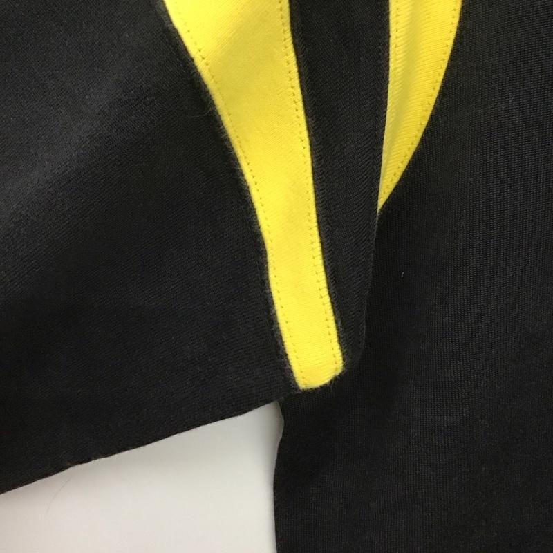 エフエイティー FAT カットソー 七分袖 七分丈カットソー クルーネックカットソー ラグラン ロゴ、文字 黒 / ブラック / X 黄 / イエロー /  メンズ USED 古着 中古 10134586