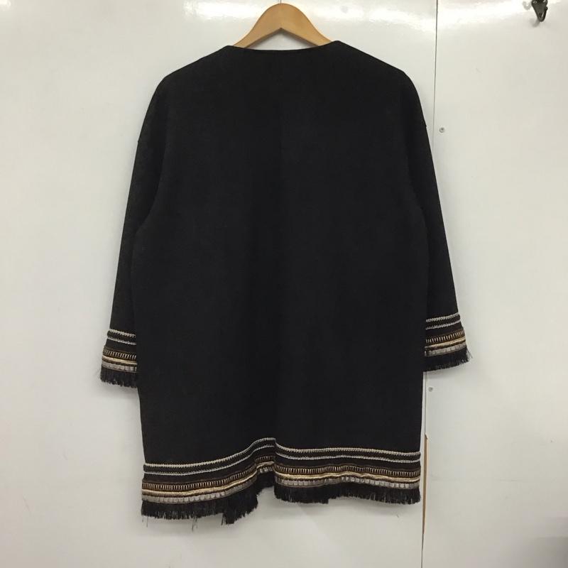 ザラ ZARA ジャケット、上着 ジャケット、ブレザー M 無地 黒 / ブラック /  レディース USED 古着 中古 10142767