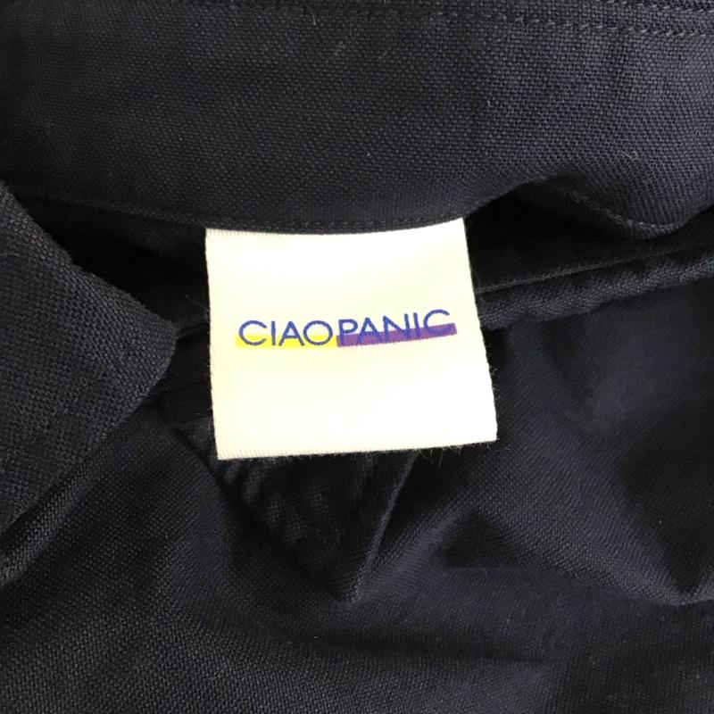 チャオパニック CIAOPANIC シャツ、ブラウス 長袖 長袖シャツ カラーシャツ ポケットシャツ 長袖カットソー L 無地 紺 / ネイビー /  メンズ USED 古着 中古 10114701