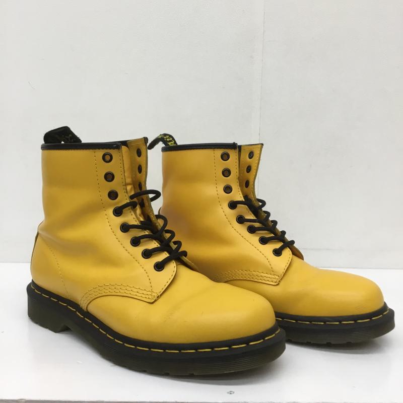 ドクターマーチン Dr.Martens 革靴 革靴 1460 8EYE BOOT YELLOW 24614700 US：9 無地 黄 / イエロー /  メンズ USED 古着 中古 10110126
