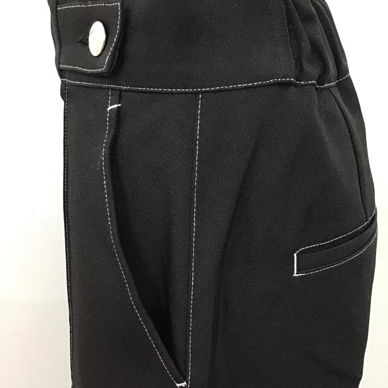 ハレ HARE ボトムス ボトムス HAL05215AD ワイドパンツ センタープレス ステッチ FREE 無地 黒 / ブラック /  レディース USED 古着 中古 10120159