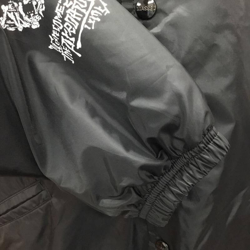 マシス MASSES ジャケット、上着 ジャンパー、ブルゾン コーチジャケット L プリント 黒 / ブラック /  メンズ USED 古着 中古 10108823