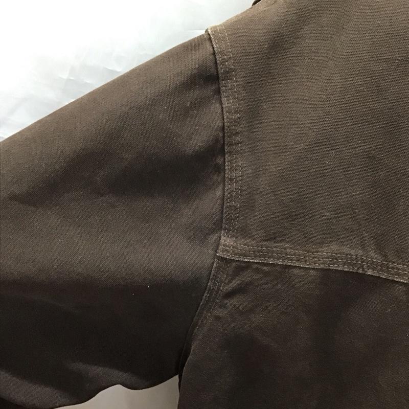 カーハート Carhartt ジャケット、上着 ジャンパー、ブルゾン ジップアップジャケット ジャンパー ジャケット カジュアルジャケット アウター XXL 無地 茶 / ブラウン /  メンズ USED 古着 中古 10120527