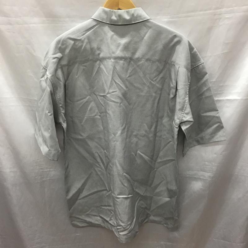 ビーノ Beno シャツ、ブラウス 半袖 ハーフジップ L 無地 灰 / グレー /  メンズ USED 古着 中古 10117781