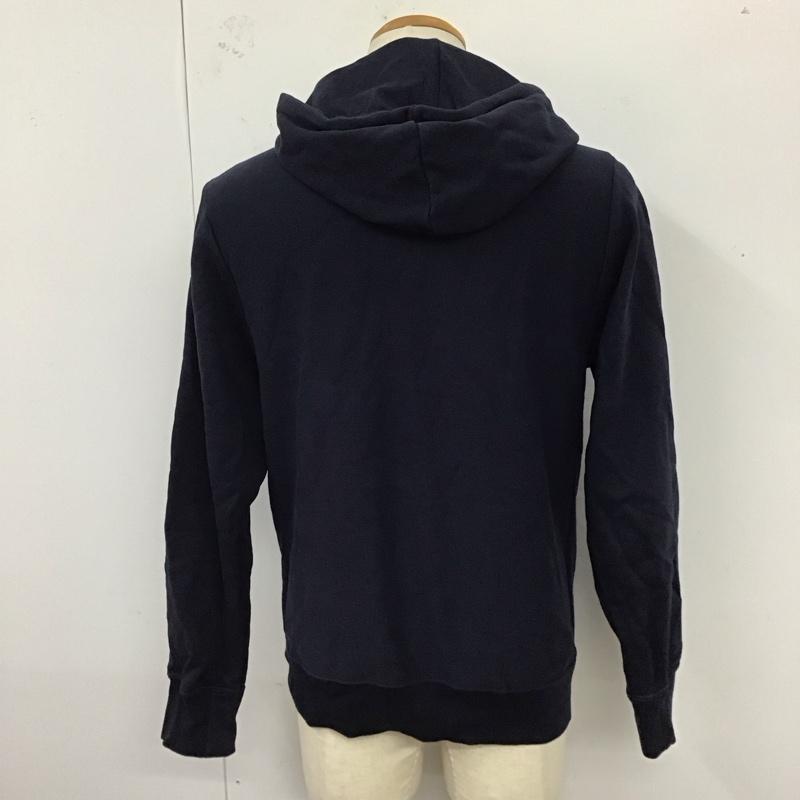 ポールスミス Paul Smith パーカー 長袖 長袖パーカー フード付きパーカー プリントスウェット トレーナー L 無地 紺 / ネイビー /  メンズ USED 古着 中古 10121459