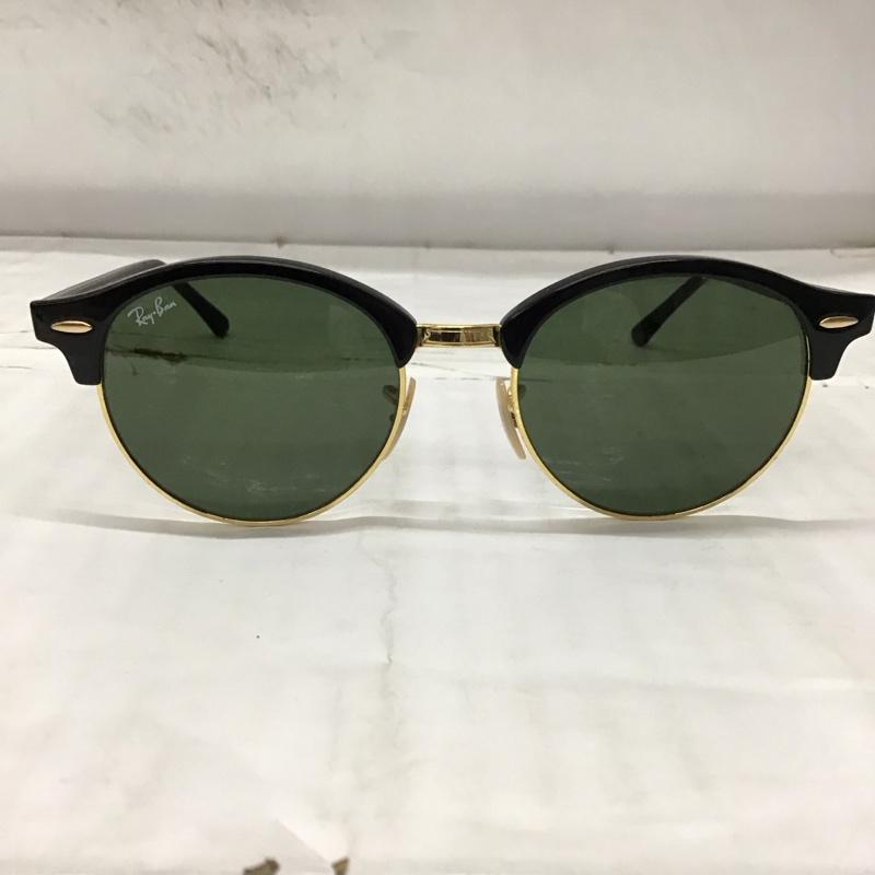 レイバン Ray-Ban めがね・サングラス サングラス RB4246 901 CLUBROUND CLASSIC ロゴ、文字 黒 / ブラック /  メンズ USED 古着 中古 10114316