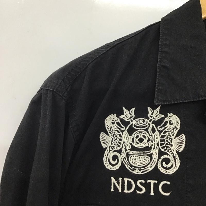 アヴィレックス AVIREX シャツ、ブラウス 長袖 長袖シャツ ミリタリーシャツ カラーシャツ M ロゴ、文字 黒 / ブラック /  メンズ USED 古着 中古 10135878