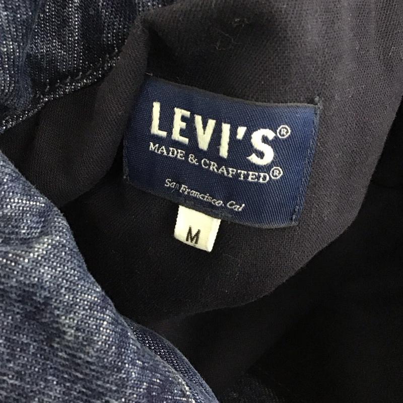 リーバイス Levi s ジャケット、上着 ジャンパー、ブルゾン ジップアップジャケット ジャンパー ジャケット デニムジャケット アウター M ロゴ、文字 インディゴ / インディゴ /  メンズ USED 古着 中古 10114692