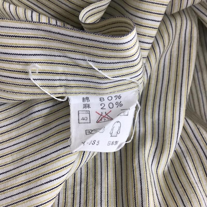 ジバンシィ GIVENCHY シャツ、ブラウス 長袖 90s 90年代 コットン リネン ストライプ マルチカラー / マルチカラー /  メンズ USED 古着 中古 10118092