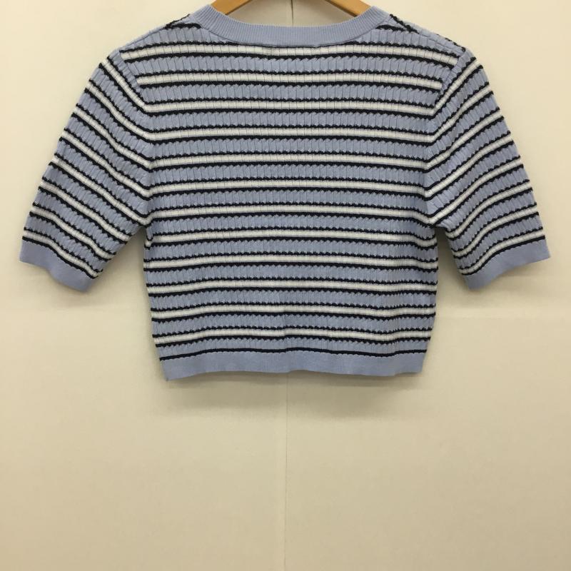 ココ ディール COCO DEAL カットソー 半袖 M ボーダー柄 水色 / ライトブルー /  レディース USED 古着 中古 10134737