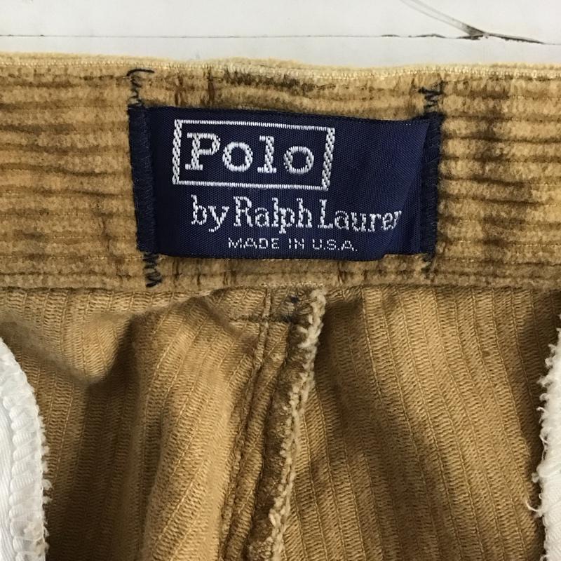 ポロバイラルフローレン Polo by RALPH LAUREN ボトムス ボトムス 90s　アメリカ製　タック　コーデュロイパンツ 無地 茶 / ブラウン /  メンズ USED 古着 中古 10115880