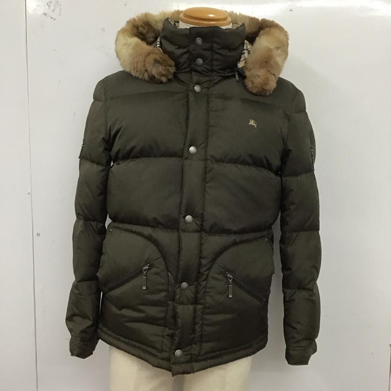 バーバリーブラックレーベル BURBERRY BLACK LABEL ジャケット、上着 ダウンジャケット M 無地 カーキ / カーキ /  メンズ USED 古着 中古 10124510