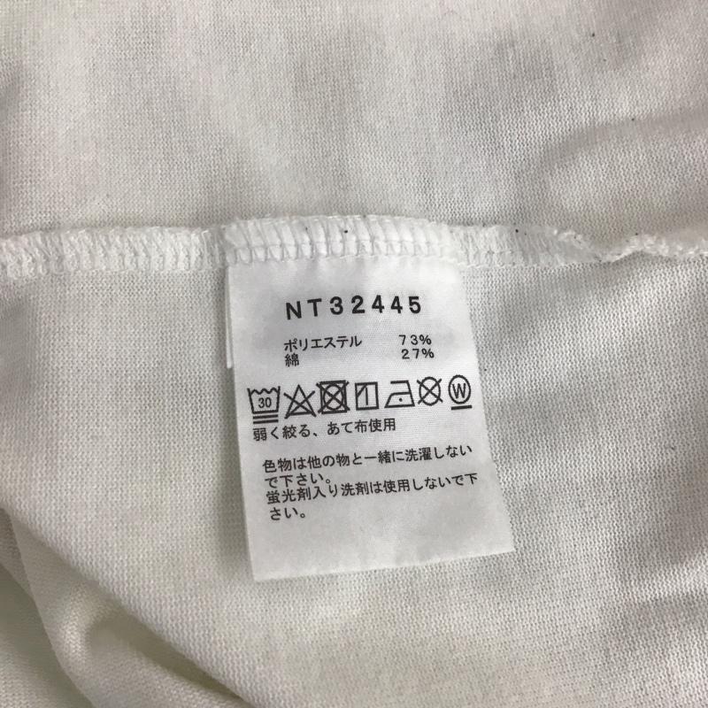 ザノースフェイス THE NORTH FACE Tシャツ 半袖 NT32445 ショートスリーブスモールボックスロゴティー 半袖カットソー L ロゴ、文字 白 / ホワイト /  メンズ USED 古着 中古 10120321