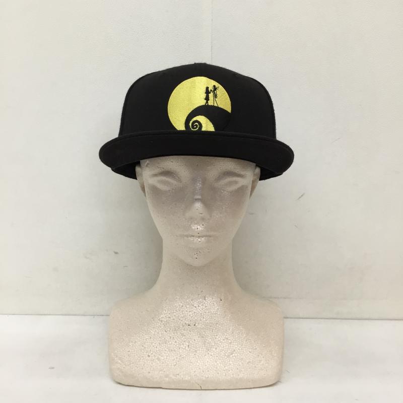 ニューエラ NEW ERA 帽子 キャップ Disney　THE　NIGHTMARE　BEFORE　CHRISTMAS　ティムバートン FREE ロゴ、文字 X キャラクター 黒 / ブラック /  メンズ USED 古着 中古 10135648